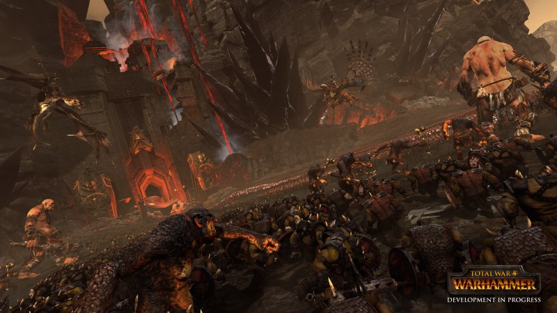 Goblins advance in the Battle of Black Fire Pass.