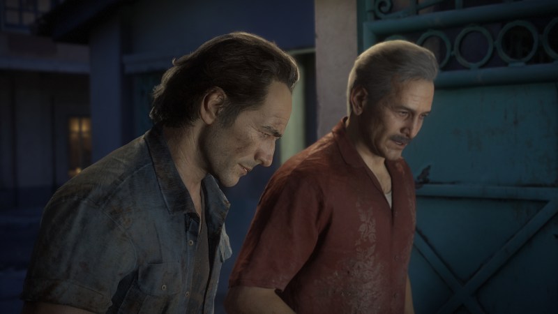 Nathan's brother Sam and Sully in Uncharted 4.