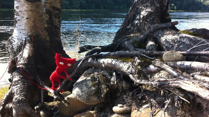 Yarny from the original pitch images Martin Sahlin put together in the woods.