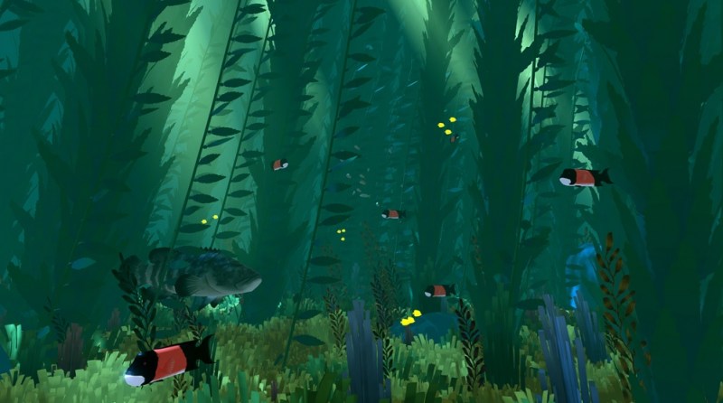 Abzu's underwater world.