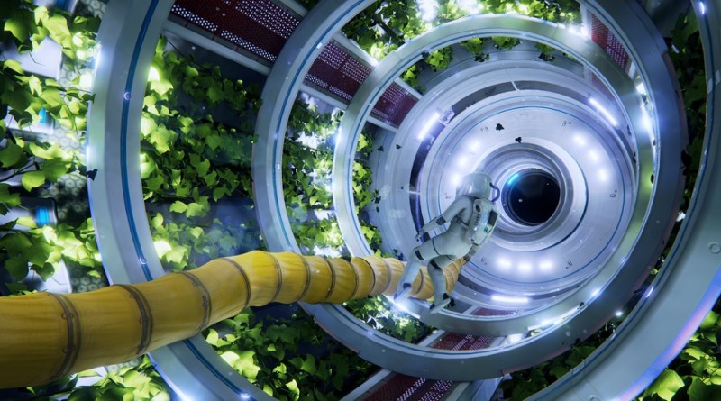 You make your way through fragments of a space station in Adr1ft.