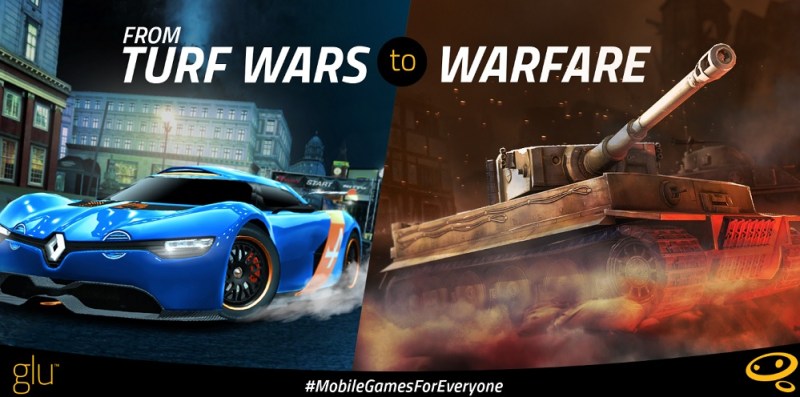 Glu Mobile games range from racing to combat titles.