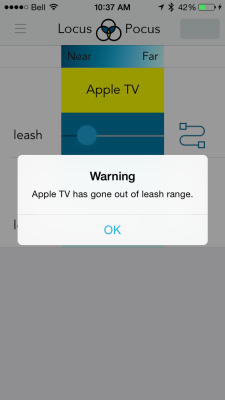 Oh no! I've strayed too far from my Apple TV! Photo by Simon Cohen.