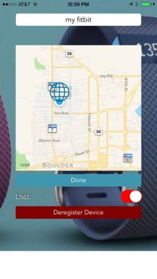 Locus Pocus shows you the last known location of your item, just like the proprietary apps do. Photo courtesy of Thinking Source.