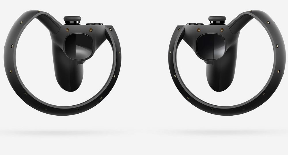 Oculus Touch input system for virtual reality.