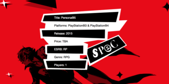 Persona 5 is coming this year