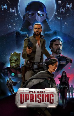 Uprising even gets its own Star Wars-style poster.