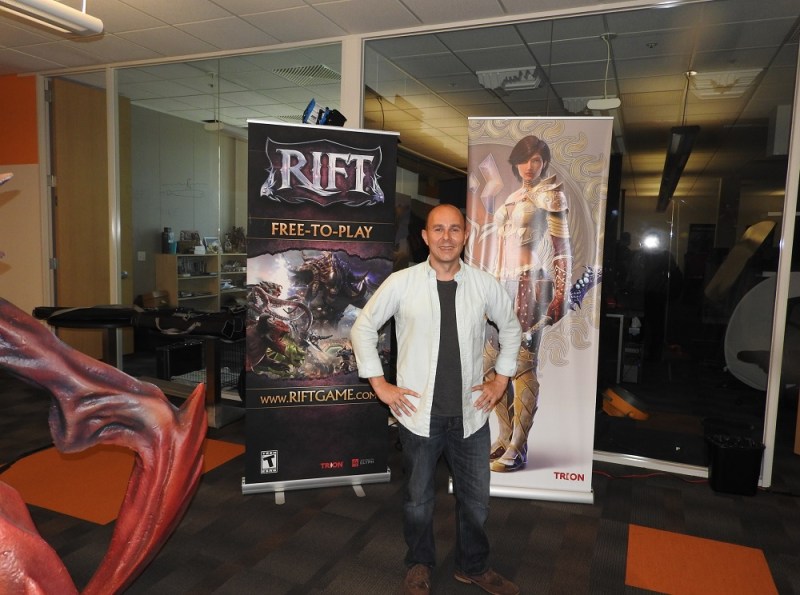 Scott Hartsman, CEO of Trion Worlds, at the company's headquarters in Redwood City, Calif.