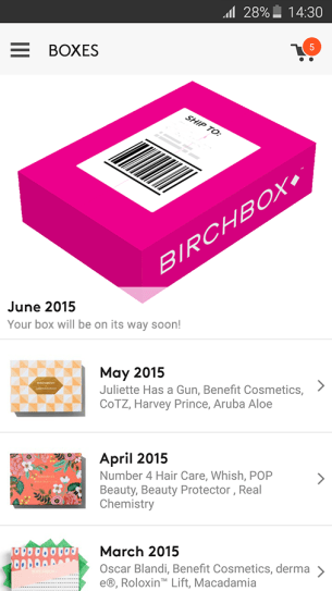 Birchbox Android