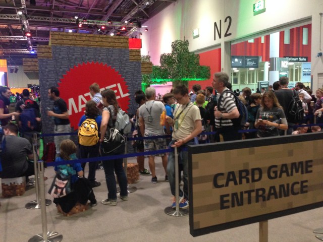 Mattel at Minecon 2015.