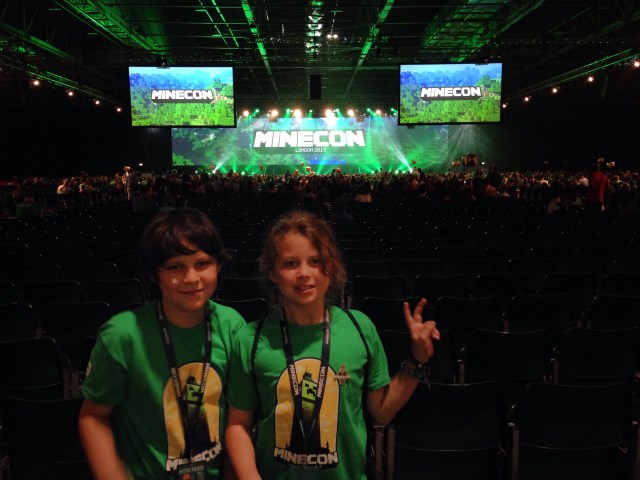 My kids at Minecon 2015. Liam, 12, (left) and Kalian, 10.