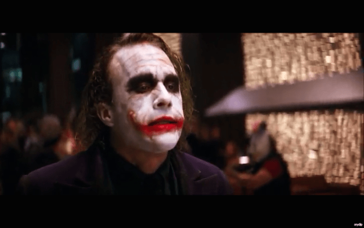 A scene from The Dark Knight, via AnyClip.