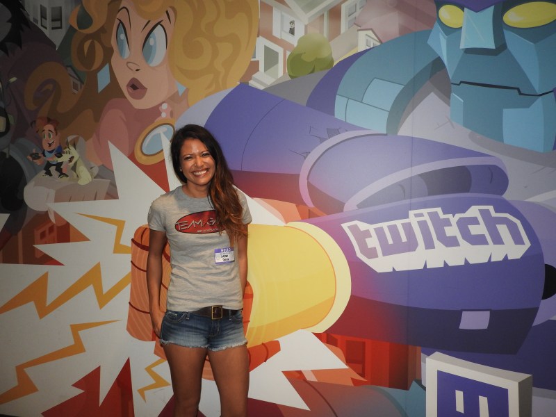Lanai Gara, Ms Vixen, at the Vainglory launch event at Twitch HQ.