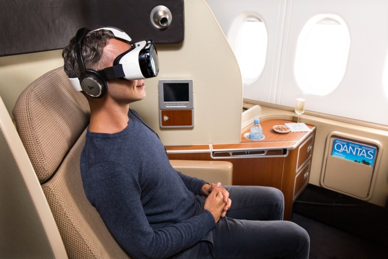 Qantas is offering Samsung's Gear VR platform to passengers. 