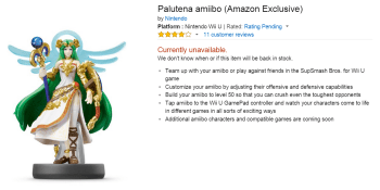 Amiibo alert: Amazon will have Palutena up for sale within the hour