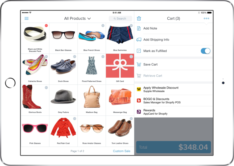 Shopify POS Apps Edit Cart