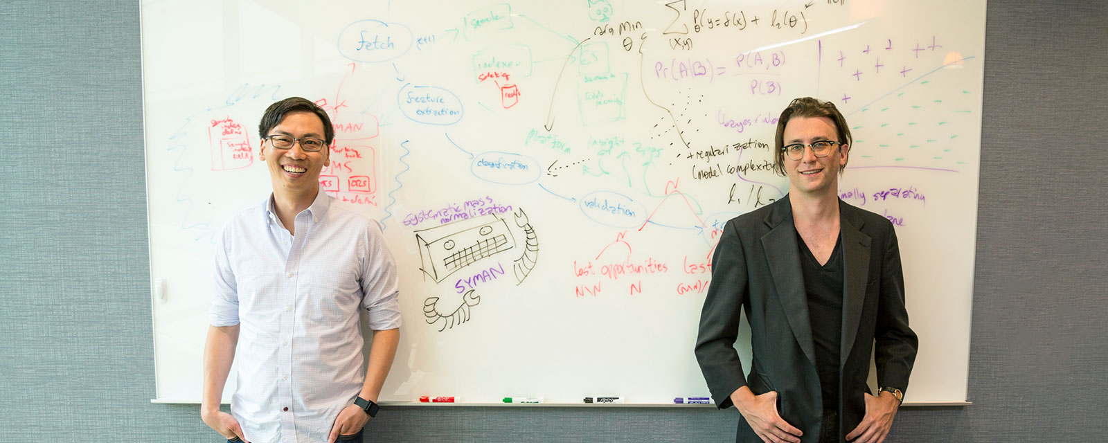 Upshot cofounders Thomas Kim, left, and Joseph Turian.