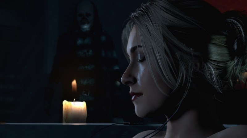 Oh no, don't take a bath. A scene from Until Dawn.