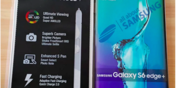 Samsung’s gigantic Galaxy S6 Edge+ phablet reportedly leaked in this photo
