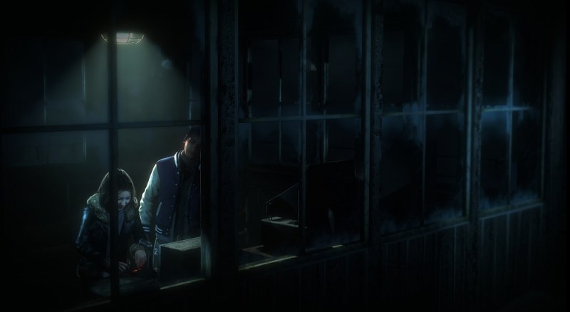 The excellent mood lighting adds to the terror of Until Dawn.
