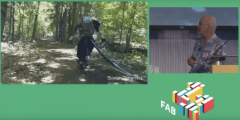 Watch a Boston Dynamics humanoid robot wander around outside