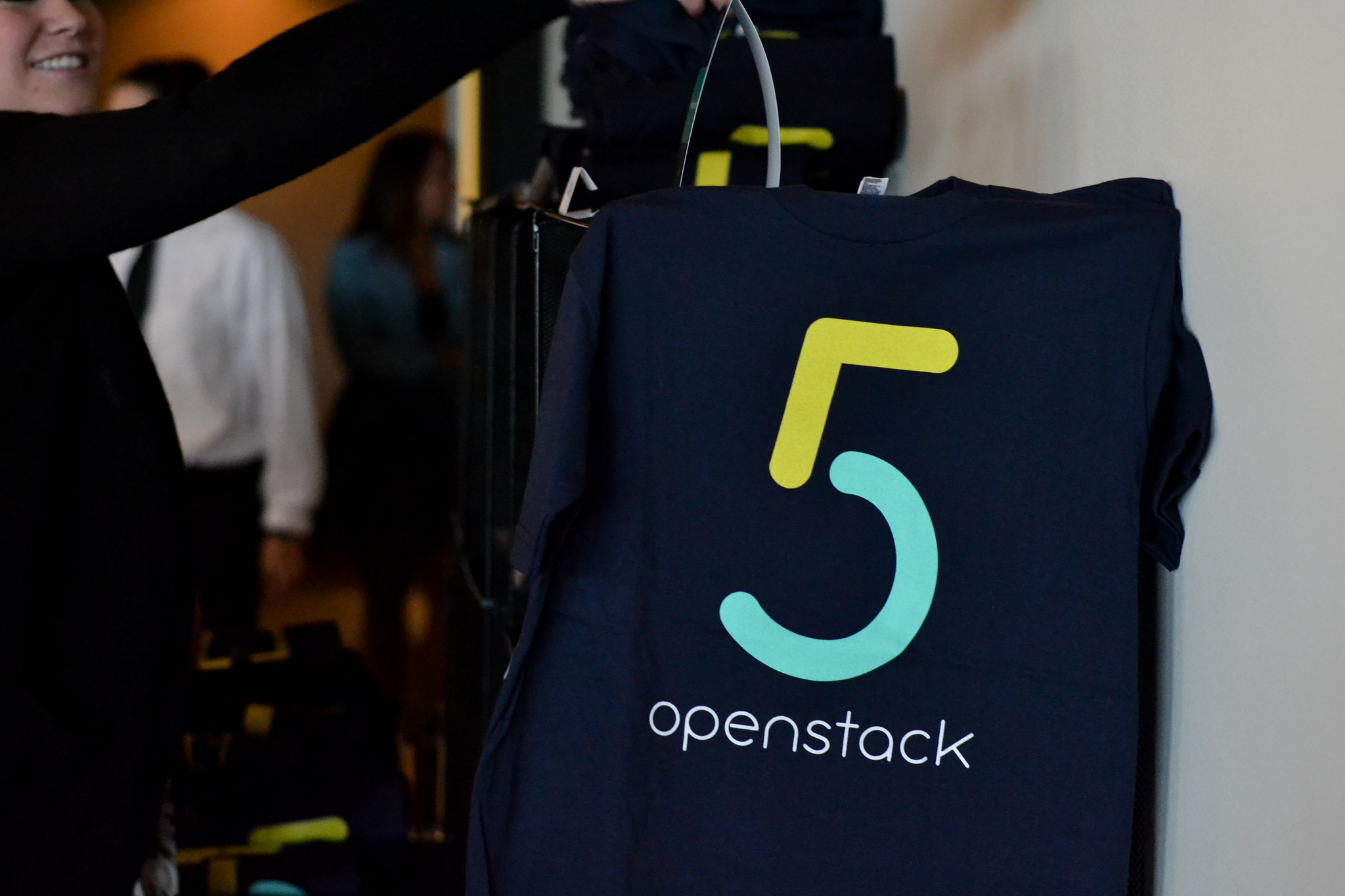 OpenStack's fifth birthday party at OSCON in Portland.