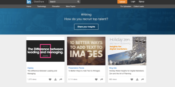 LinkedIn’s SlideShare now lets you bookmark specific slides