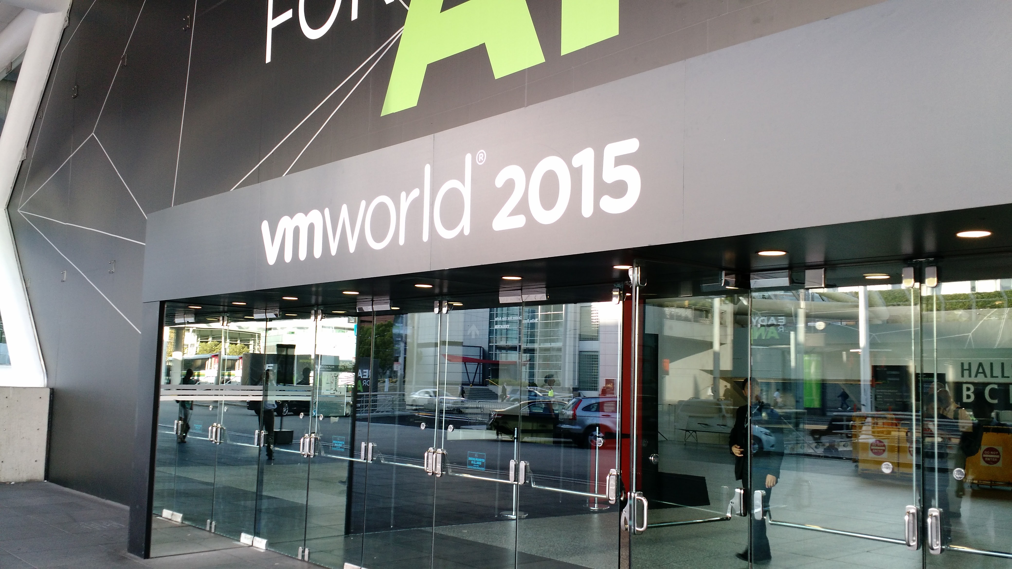 At VMware's 2015 VMworld conference in San Francisco on Aug. 31.