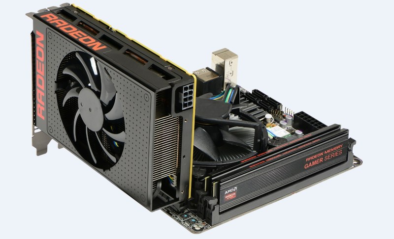 AMD Radeon R9 Nano graphics card.