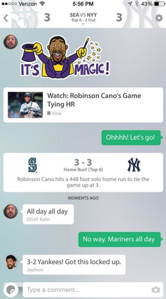 GameOn social sports app.