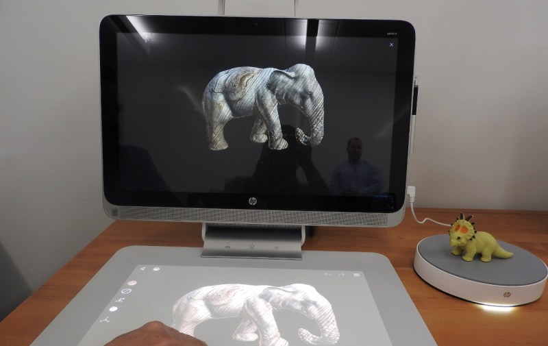 Sprout by HP lets you manipulate 3D images.