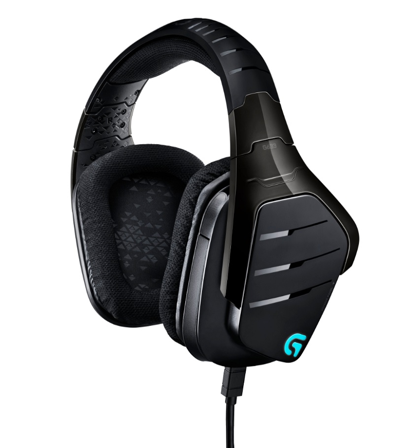 Logitech Artemis Spectrum G633 wired gaming headset.