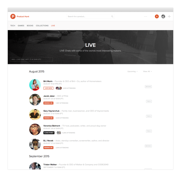 product-hunt-live-schedule