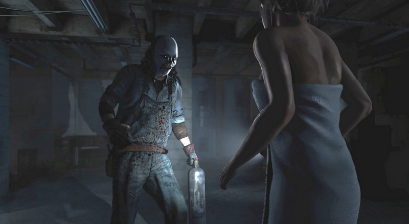 Time to make a choice. Like run. Samantha and a psycho in Until Dawn.