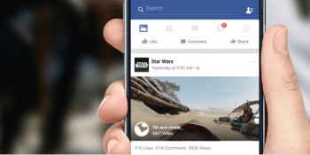 Facebook now supports 360-degree videos