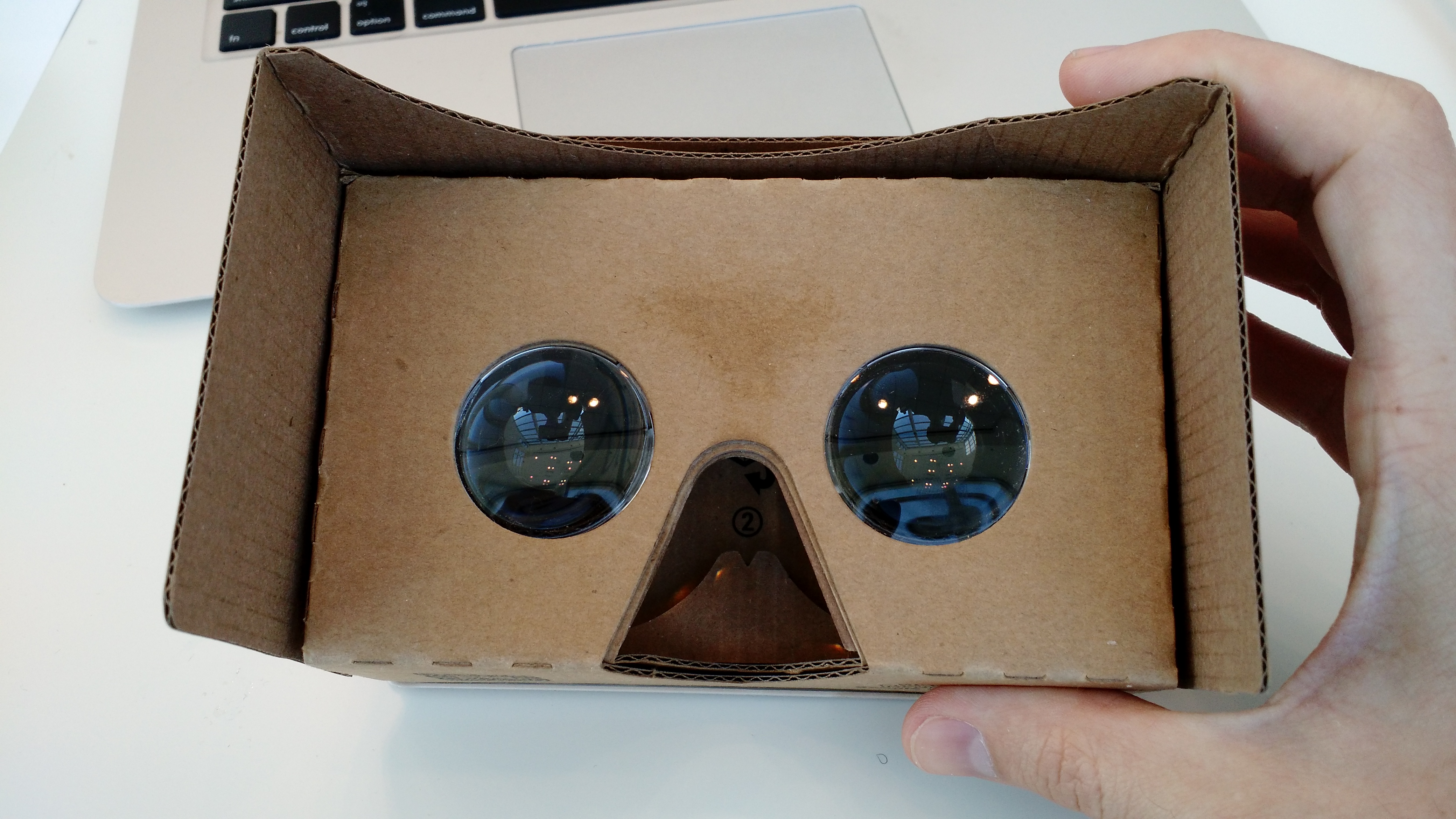 Google Cardboard v2, given out at the 2015 Google I/O conference in San Francisco.