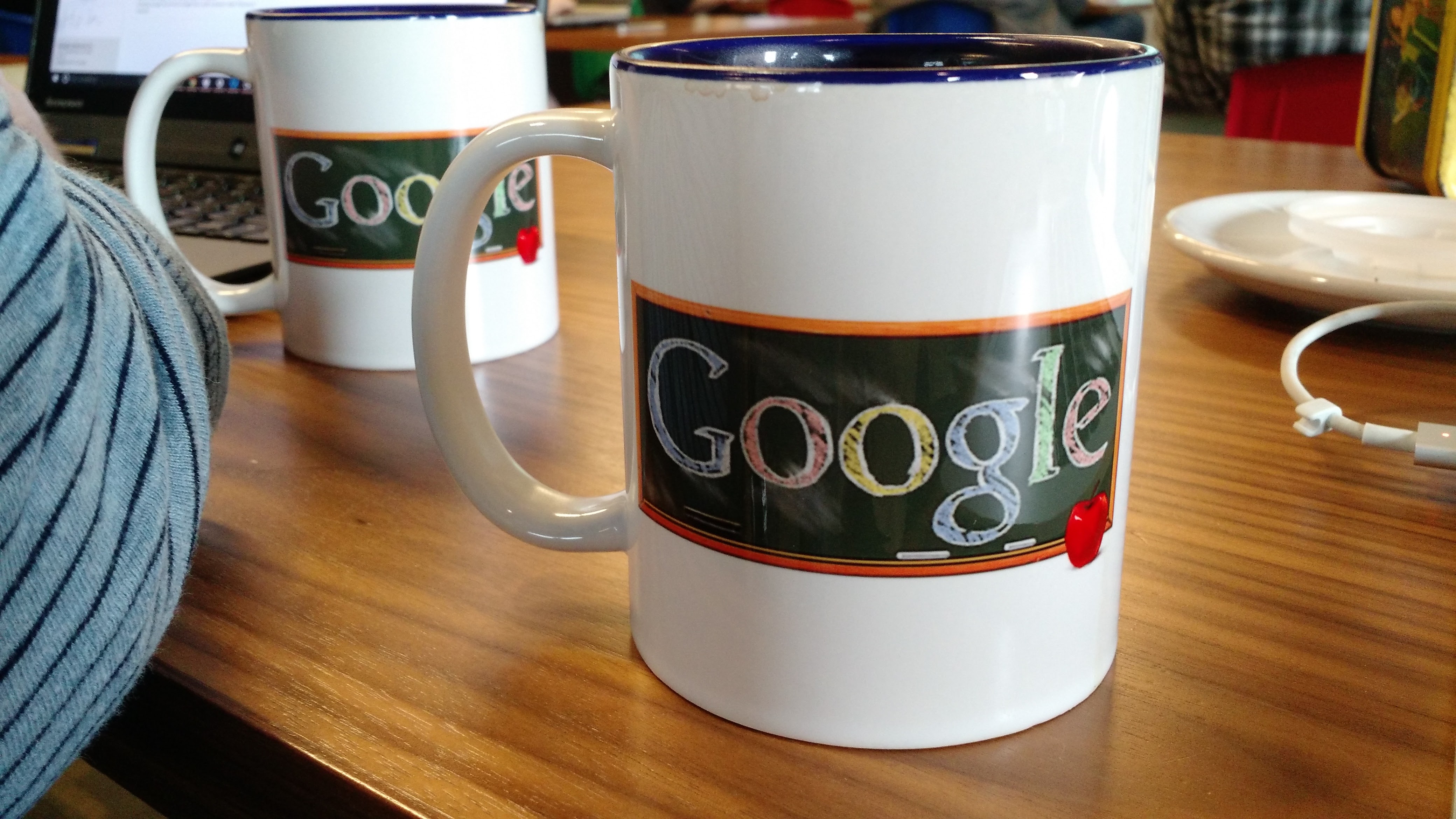 Google Classroom mugs.