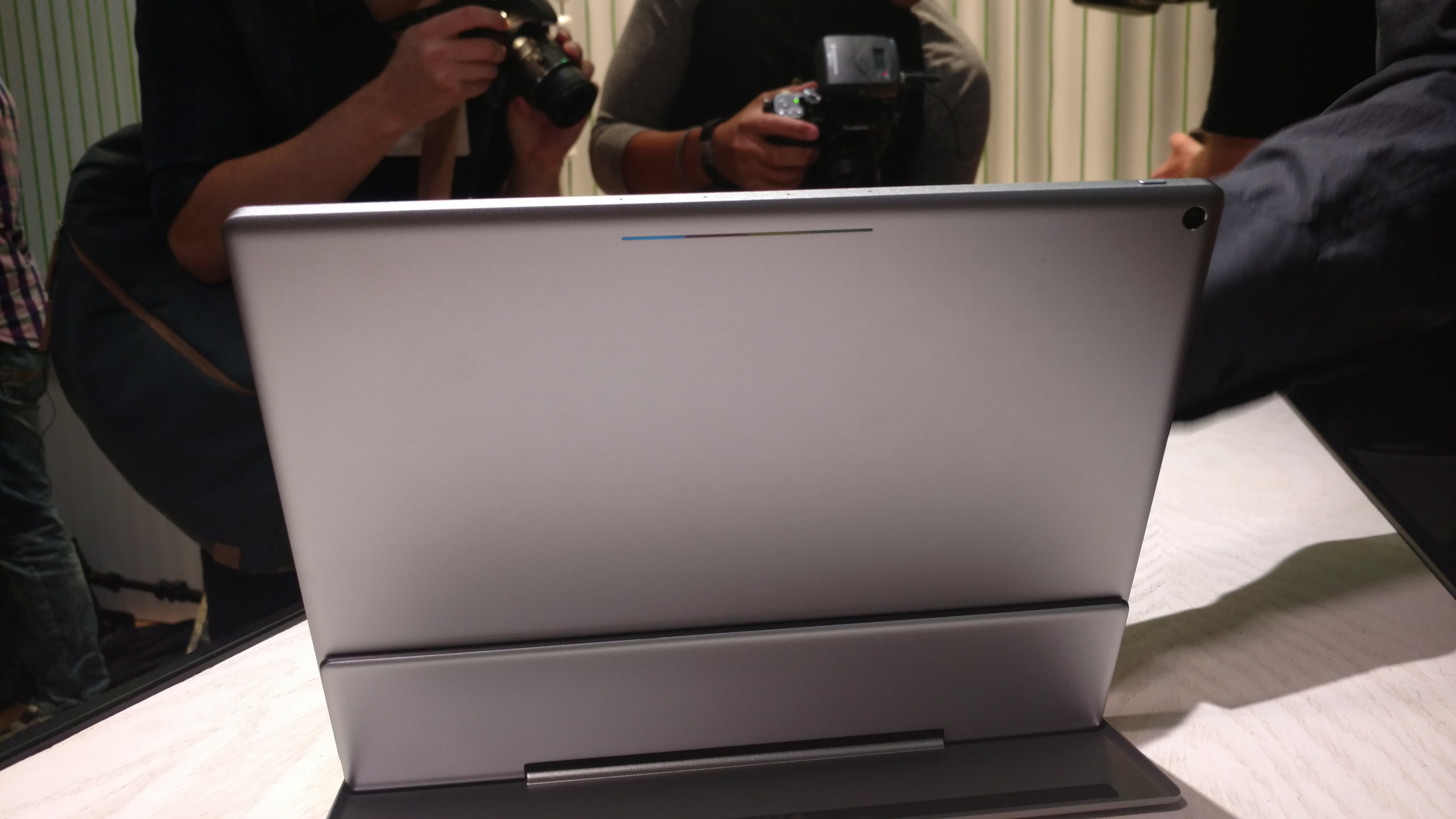 The Google Pixel C from the back.