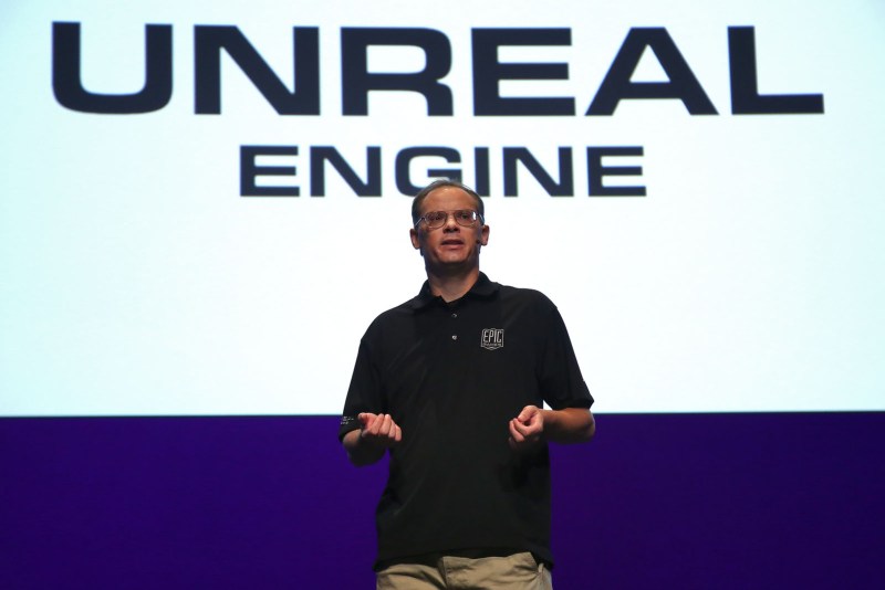 Tim Sweeney was one of the speakers at this year's Oculus Connect conference. 