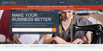 Intuit is killing its Slideshare competitor Docstoc on December 1