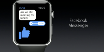 Facebook Messenger is coming to the Apple Watch