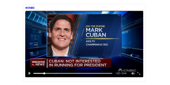 Mark Cuban says Hillary has ‘no chance’ of winning the presidency