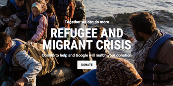 Google pledges to match $5.5M in donations for refugees