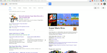 Searching for ‘Super Mario Bros.’ on Google reveals new Easter egg