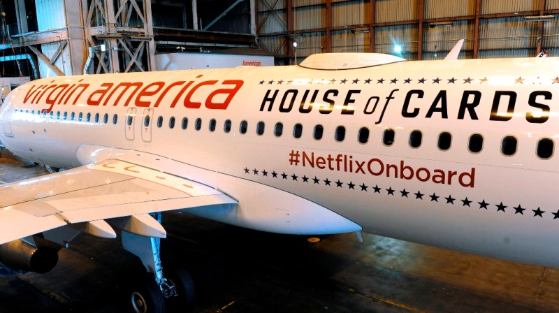 Netflix and Virgin America Plane