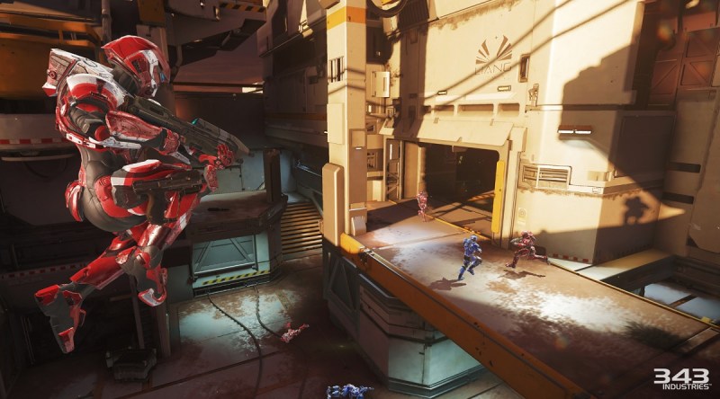 In the Rig map in Arena mode in Halo 5: Guardians multiplayer.