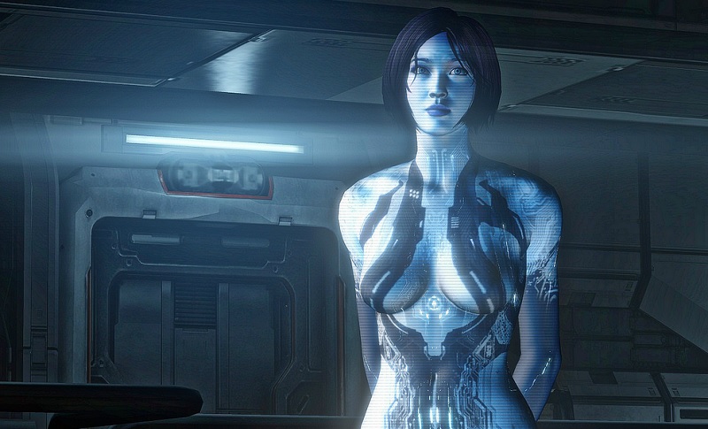 Cortana, the AI character, was much more sexualized in Halo 4 than in previous games.