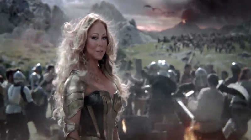 Mariah Carey in Game of War: Fire Age ad