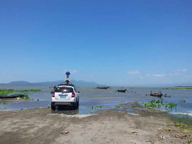 The sea in Barangay Linga in Laguna at low-tide.