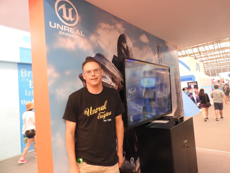 Tim Sweeney, CEO of Epic Games, after a talk on the future of games at ChinaJoy 2015.